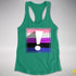 Genderfluid Pride Flag Exclamation Point Racerback Tank